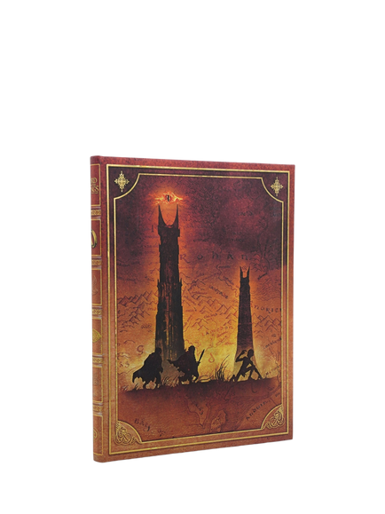 Paperblanks Lord of the Rings The Quest Continues Lined Journal, Orange Mid
