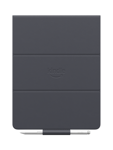 Amazon Plant-based Leather Folio Cover for Kindle Scribe (2025), Graphite, Graphite
