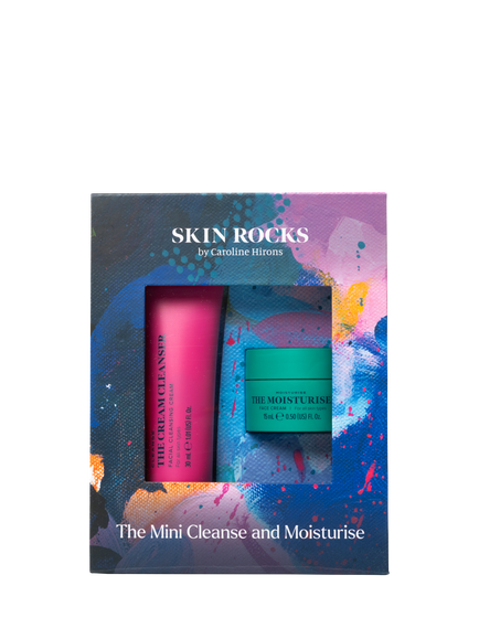 Skin Rocks The Mini Cleanse & Moisturise Christmas Skincare Gift Set, Clear Clear