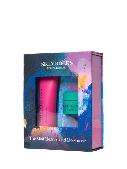 Skin Rocks The Mini Cleanse & Moisturise Christmas Skincare Gift Set - view 2, Clear Clear