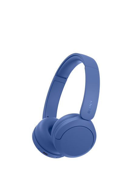 Sony WH-CH535 Bluetooth Wireless On-Ear Headphones with Mic/Remote, Blue