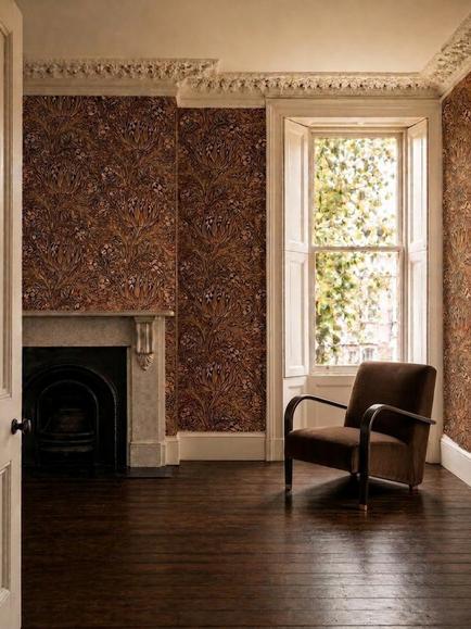Morris & Co. Artichoke Wallpaper - view 2, Bark