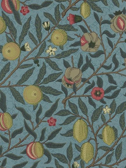 Morris & Co. Fruit Wallpaper, MOW0167-02, Woad