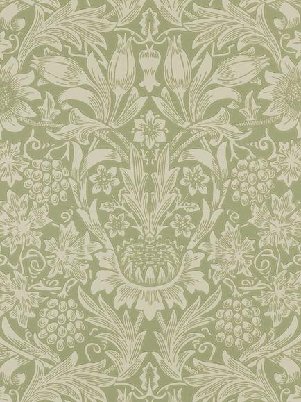 Morris & Co. Sunflower Wallpaper, Artichoke