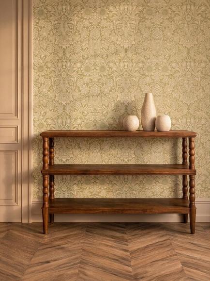 Morris & Co. Sunflower Wallpaper - view 2, Artichoke