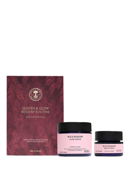 Neal's Yard Remedies Glisten & Glow Rosehip Routine Skincare Gift Set, White