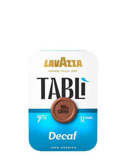 Lavazza Tabli Coffee Tabs, Decaf, Pack of 12, Blue