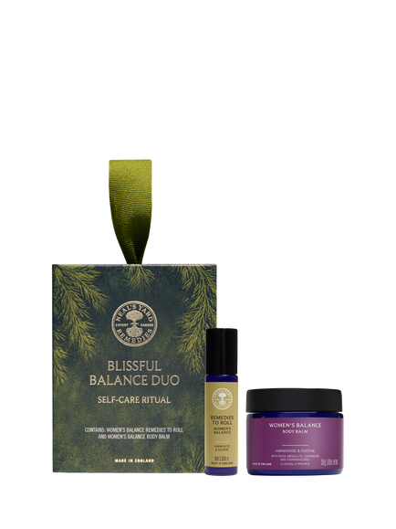 Neal's Yard Remedies Bliss Balance Duo Ornament Bodycare Gift Set, White
