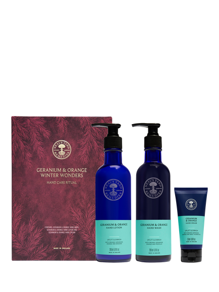 Neal's Yard Remedies Geranium & Orange Winter Wonders Bodycare Gift Set, White