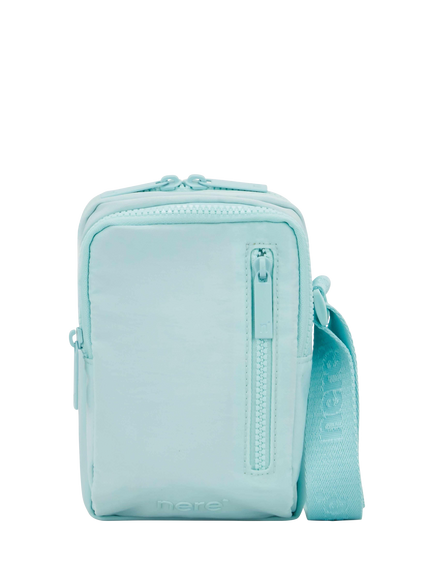 Nere Bondi Nylon N/S Crossbody Bag, Aqua
