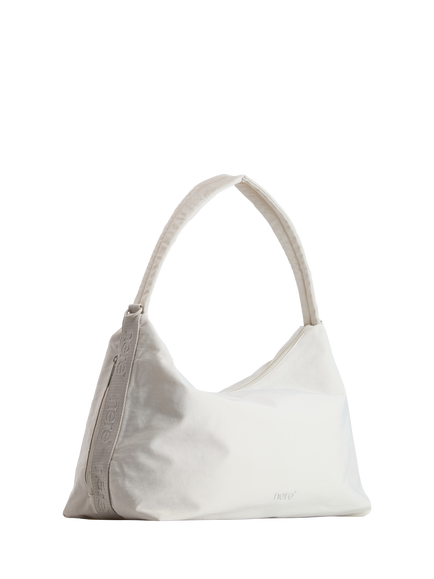 Nere Bondi Nylon Relaxed Hobo Bag, Cloud - view 2, Cloud