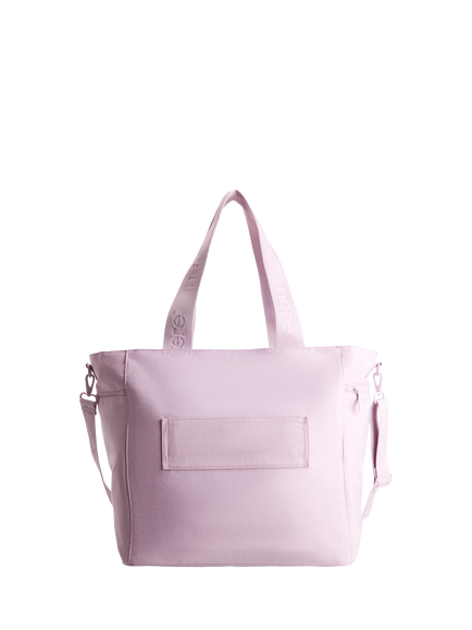 Nere Bondi Nylon Large Tote Bag, Dusty Rose - view 2, Dusty Rose