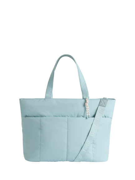 Nere Stori Quilted Tote Bag, Seafoam, Seafoam