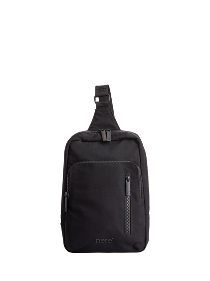 Nere Bondi Nylon Sling Backpack, Black