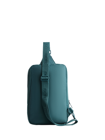 Nere Bondi Nylon Sling Backpack - view 2, Deep Teal
