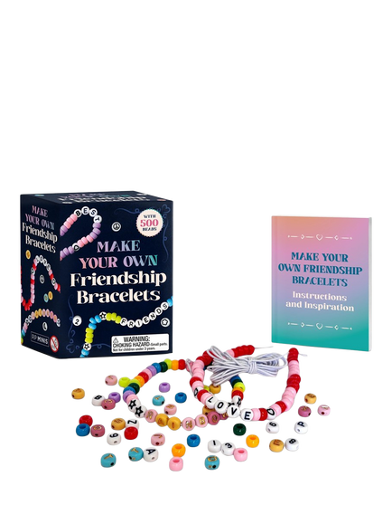 Hachette Book Group Mini Make Your Own Friendship Bracelets Kit, Blue Multi Blue