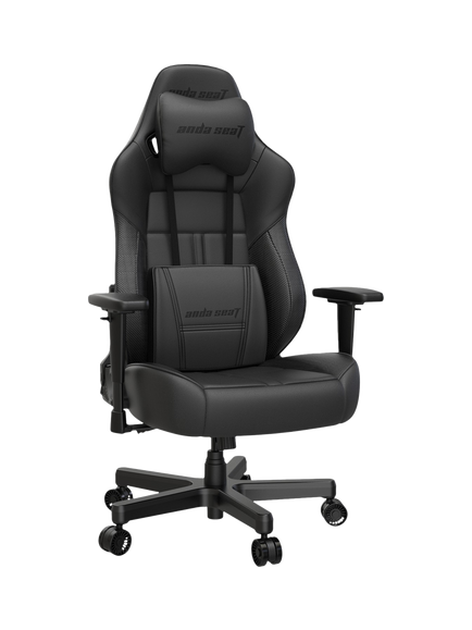 anda seaT Dark Demon Dragon PVC Gaming Chair, Black, Black