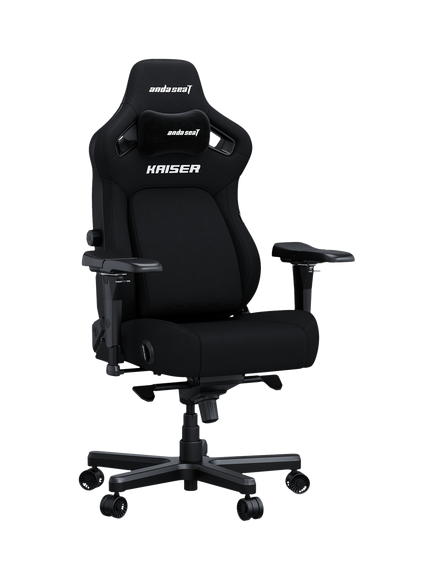 anda seaT Kaiser 4 Fabric Premium Office & Gaming Chair, Large, Black, Black