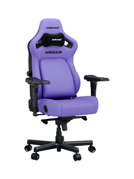 anda seaT Kaiser 4 PVC Premium Office & Gaming Chair, Large, Purple, Purple
