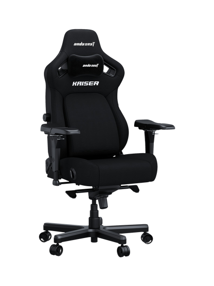 anda seaT Kaiser 4 Fabric Premium Office & Gaming Chair, XL, Black, Black
