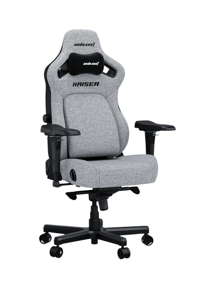 anda seaT Kaiser 4 Fabric Premium Office & Gaming Chair, XL, Grey, Grey