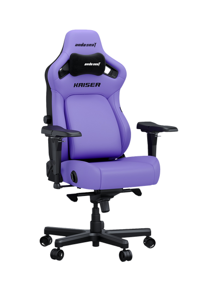 anda seaT Kaiser 4 PVC Premium Office & Gaming Chair, XL, Purple, Purple