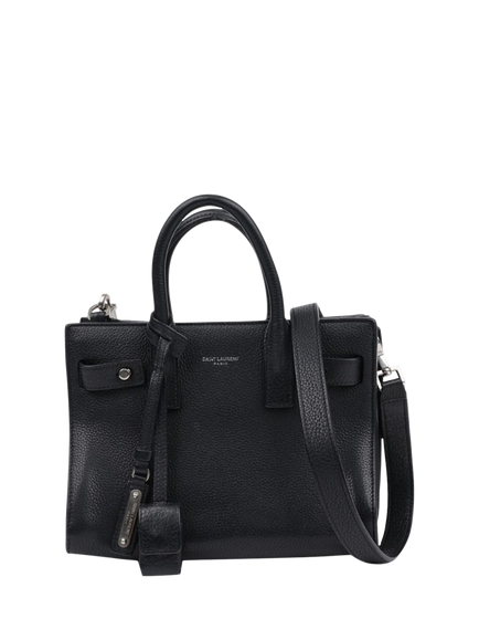 Pre-loved SAINT LAURENT Sac de Jour Nano Leather Cross Body Bag, Black, Black
