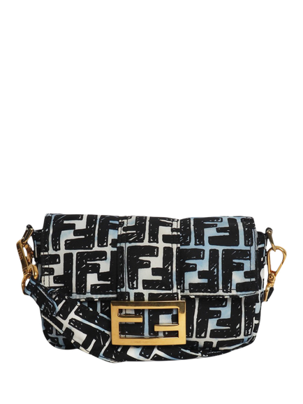Pre-loved Fendi Mini Baguette Shoulder Bag, Multi, Multi