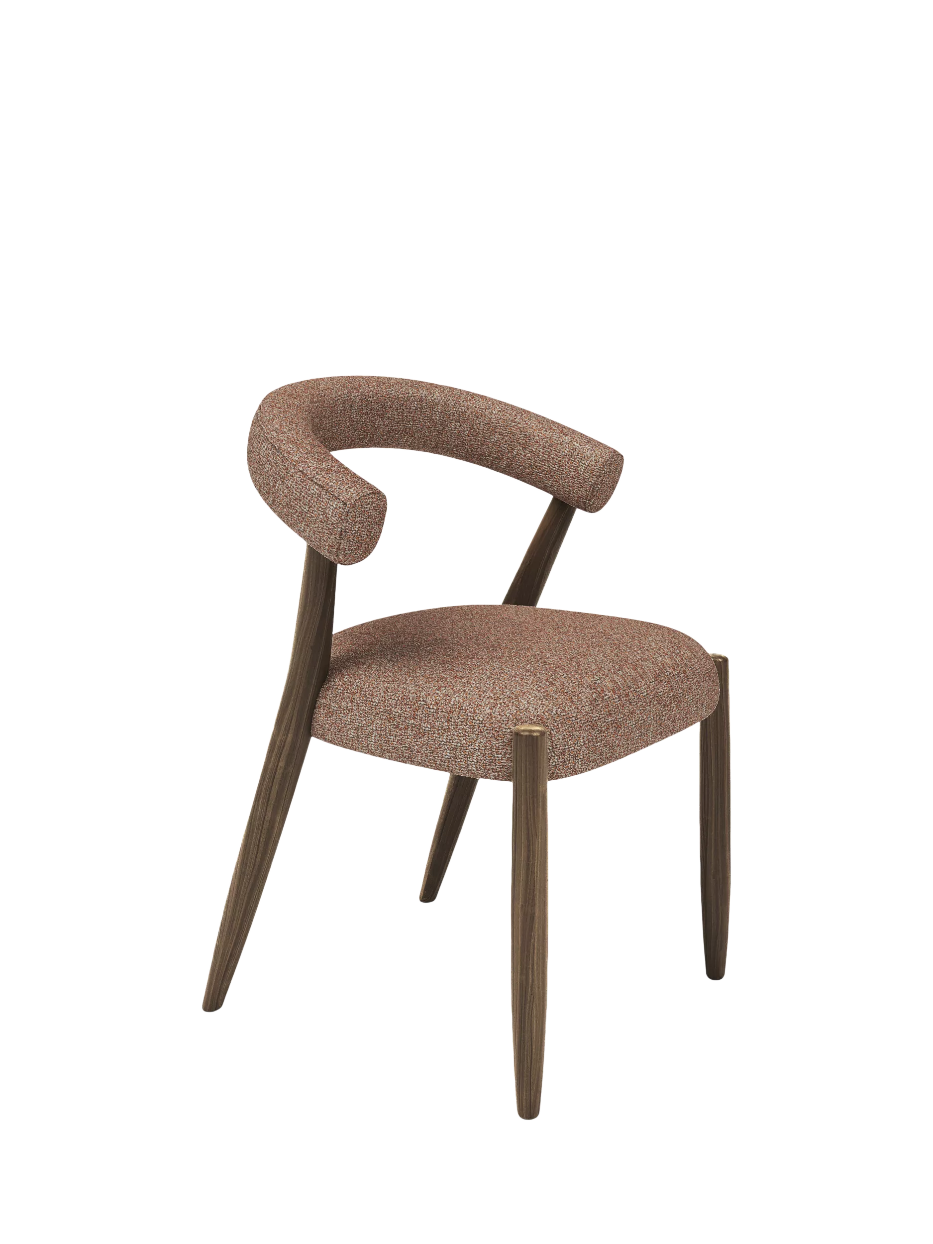 John Lewis OUTLET Odell Dining Chair, Smoked Oak Leg, Atlas Kiln