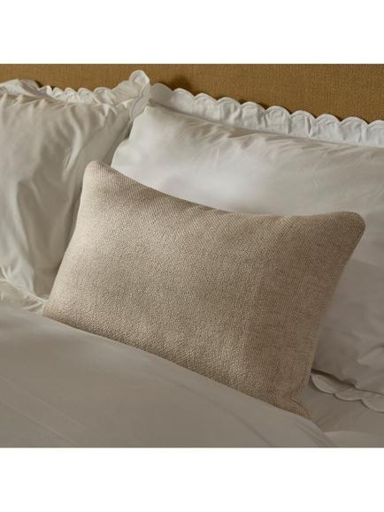 Neptune Boucle Bolster Cushion, Natural - view 2, Natural