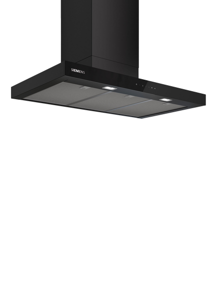Siemens OUTLET iQ500 LC97BDN60B 90cm Box Chimney Cooker Hood, Like New, Matt Black, Matt Black
