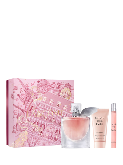 Lancôme La Vie Est Belle L'original Eau De Parfum 50ml Body Care Travel Christmas Set, Pink