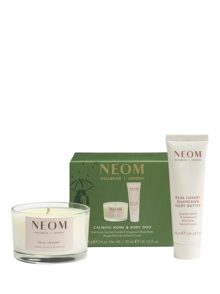 NEOM Wellbeing London Calming Home & Body Duo Gift Set, Green