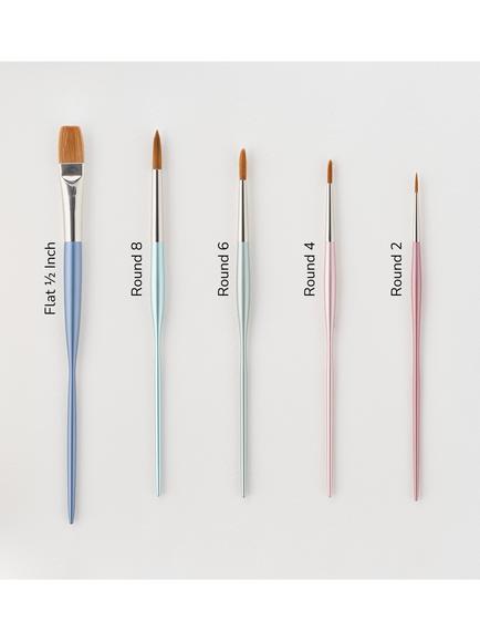 Tom's Studio Paint Brush, Set of 5 - view 2, Multi