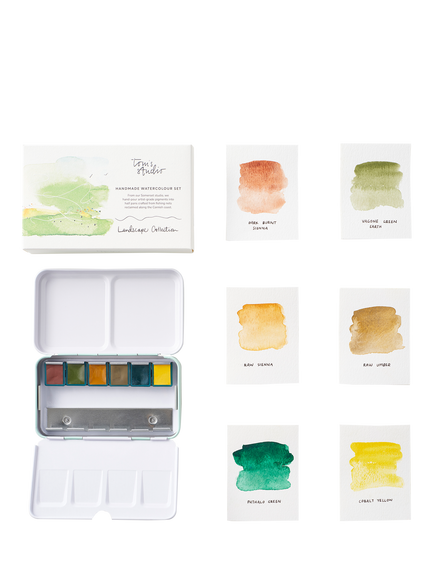Tom's Studio Landscape Handmade Watercolour Set - view 2, Multi