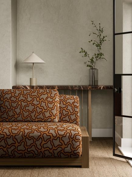 Harlequin Molten Furnishing Fabric - view 2, Amber/Topaz