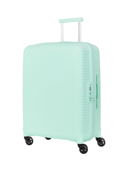 Nere Bondi Medium 66cm Expandable 4-Wheel Suitcase, 85/96L, Aqua