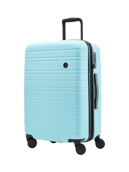 Nerer Stori Medium 65cm Expandable 4-Wheel Suitcase, 63/75L, Seafoam