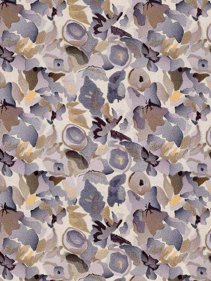 Harlequin Signature Flores Embroidery Furnishing Fabric, Cassia/Heather/Julip