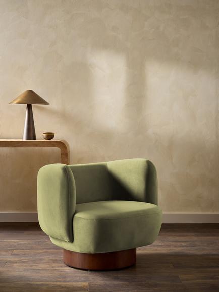 Harlequin Hatherton Velvet Furnishing Fabric - view 2, Aloe