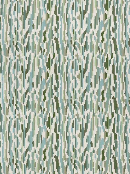 Harlequin Signature Nuru Embroidery Furnishing Fabric, Aloe/Powder/Forest