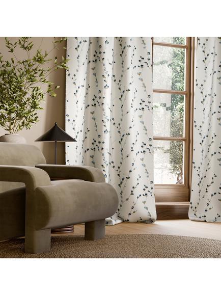 Harlequin Signature Salice Embroidery Furnishing Fabric - view 2, Azul/Julip