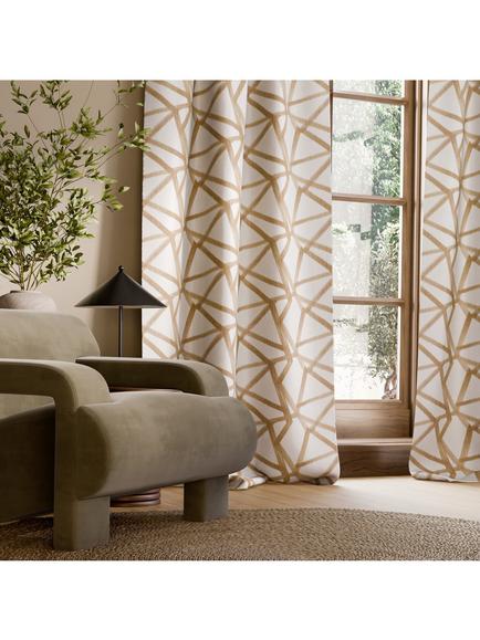 Harlequin Sumi Ikat Furnishing Fabric - view 2, Copper