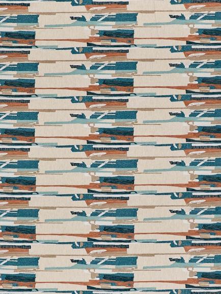 Harlequin Zeal II Furnishing Fabric, Atlntc/Rsewd/Dnim