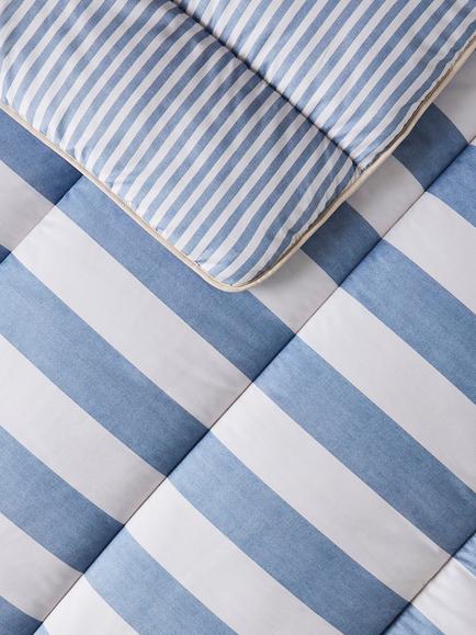Night Lark Herringbone Stripe Coverless Duvet, 10.5 Tog - view 2, Herringbone Stripe