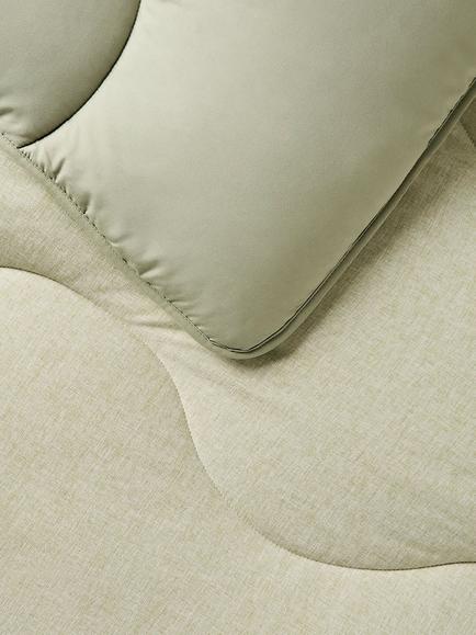 Night Lark Soft Weave Coverless Duvet, 10.5 Tog, Olive Green - view 2, Olive Green