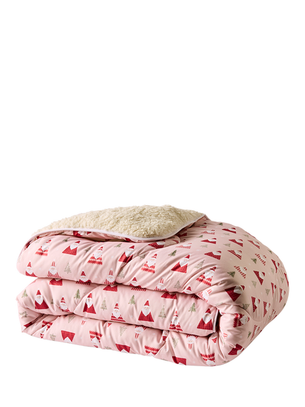 Night Lark Sherpa Santa Throw, Multi, Multi