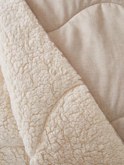 Night Lark Sherpa Throw, Natural Oat - view 2, Natural Oat