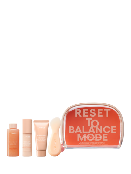 LANEIGE Reset to Balance Mode Intro Skincare Gift Set, Orange Multi Orange