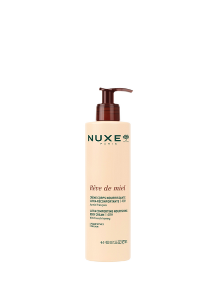 NUXE Rêve de Miel 48HR Ultra Comforting Nourishing Body Cream, 400ml, Brown Multi Brown
